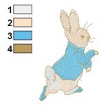 Beatrix Potter Peter Rabbit 01 Embroidery Design